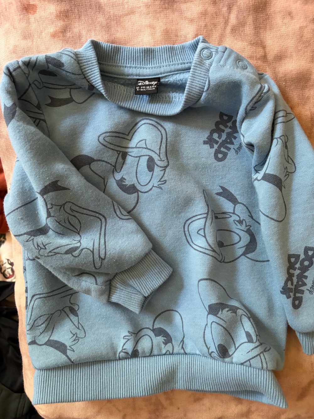 Disney Light Blue Donald Duck Crewneck Sweater